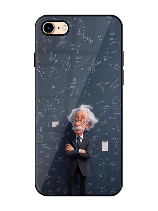 Albert Einstein Glossy Soft Edge Case for Apple Iphone 7