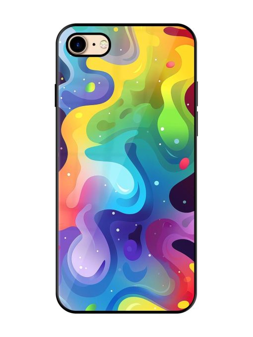 Rainbow River Glossy Soft Edge Case for Apple Iphone 7