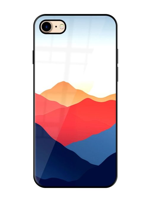 Sunset Peaks Glossy Soft Edge Case for Apple Iphone 7