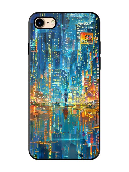 Neon Metropolis Glossy Soft Edge Case for Apple Iphone 7