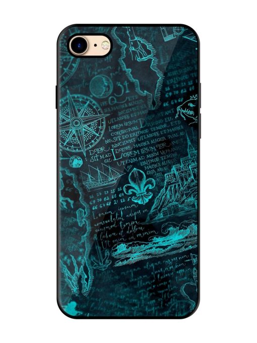 Nautical Notebook Glossy Soft Edge Case for Apple Iphone 7