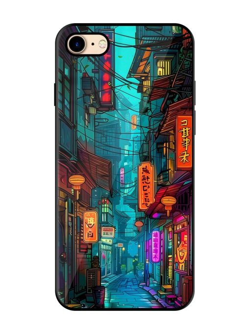 Neon Nightscape Glossy Soft Edge Case for Apple Iphone 7