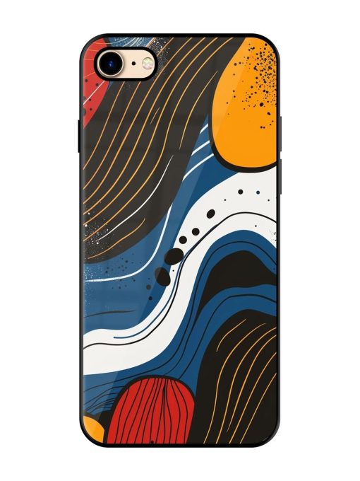 Abstract Expression Glossy Soft Edge Case for Apple Iphone 7