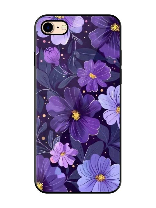 Purple Paradise Glossy Soft Edge Case for Apple Iphone 7