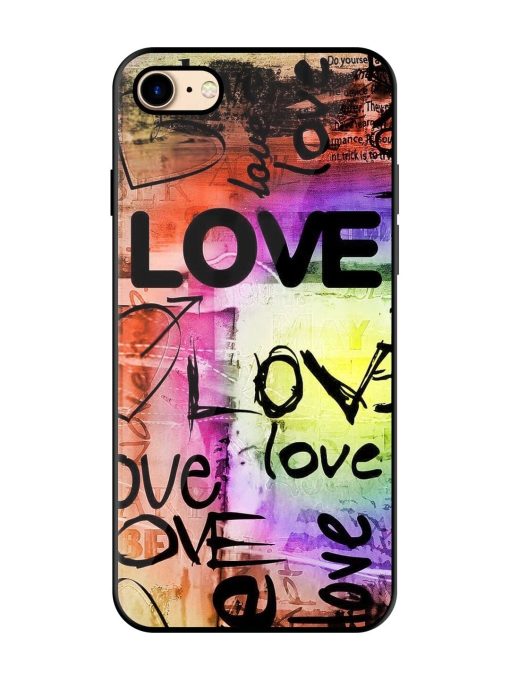 Love Graffiti Glossy Soft Edge Case for Apple Iphone 7