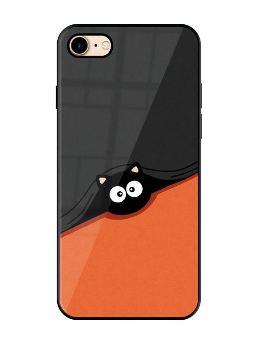 Peek-A-Boo Kitty Glossy Soft Edge Case for Apple Iphone 7