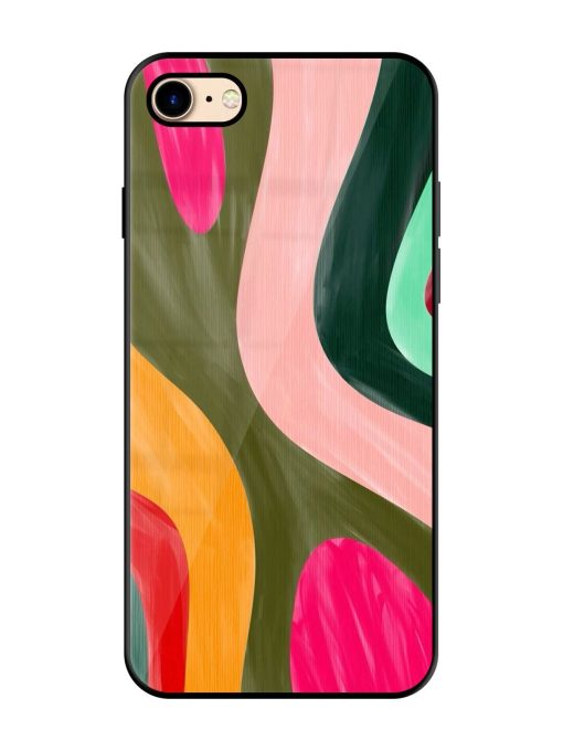 Wavy Wonderland Glossy Soft Edge Case for Apple Iphone 7