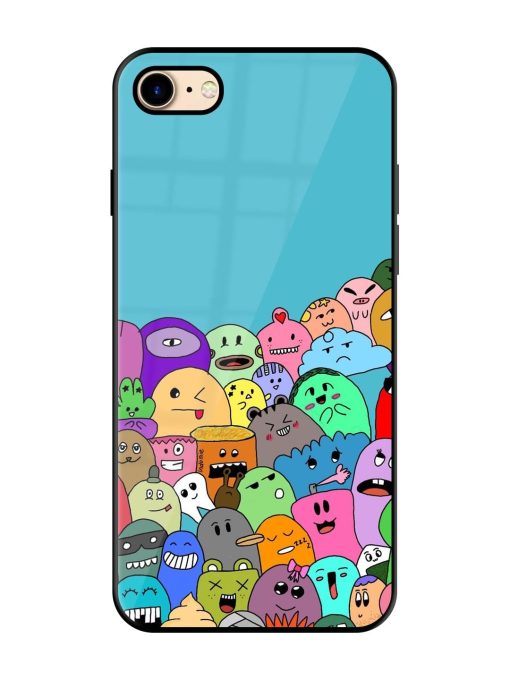 Monster Mash Glossy Soft Edge Case for Apple Iphone 7