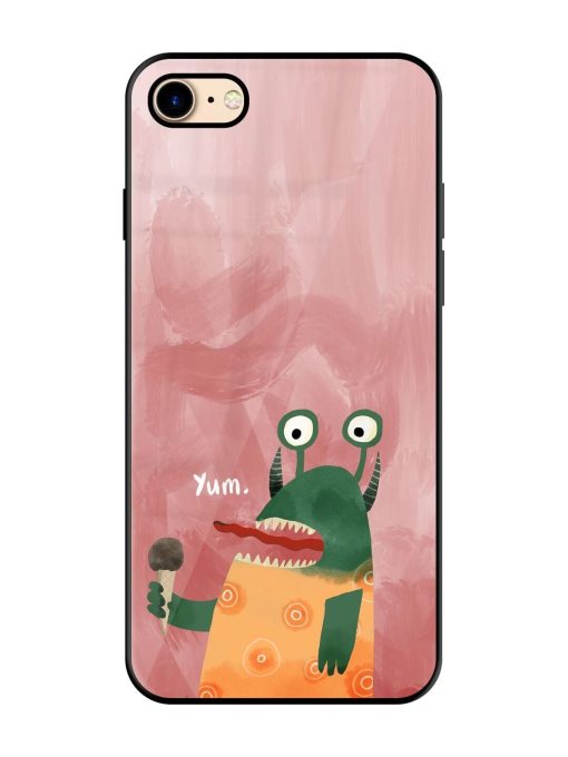 Hungry Monster Glossy Soft Edge Case for Apple Iphone 7