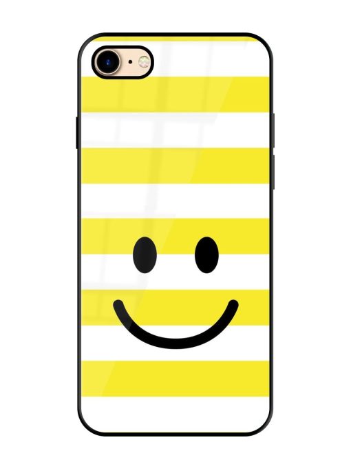 Smiling Stripes Glossy Soft Edge Case for Apple Iphone 7