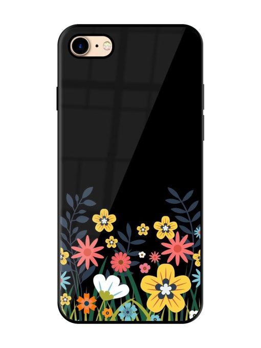 Floral Night Sky Glossy Soft Edge Case for Apple Iphone 7