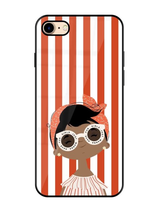 Girls Just Wanna Have Fun Glossy Soft Edge Case for Apple Iphone 7