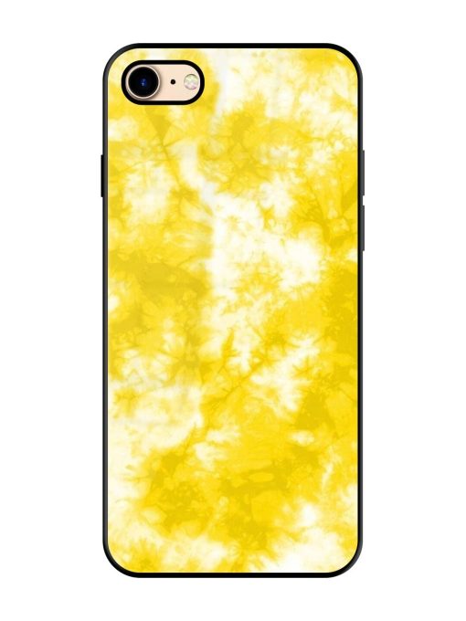 Golden Tie-Dye Twirl Glossy Soft Edge Case for Apple Iphone 7