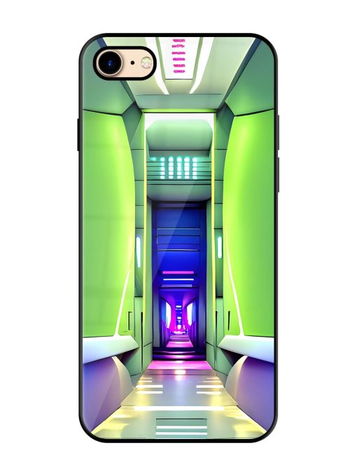 Neon Corridor Glossy Soft Edge Case for Apple Iphone 7