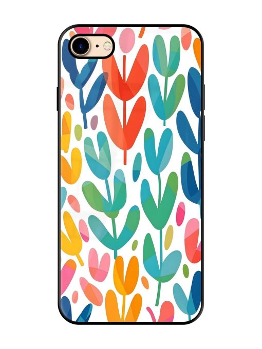 Rainbow Of Blooms Glossy Soft Edge Case for Apple Iphone 7