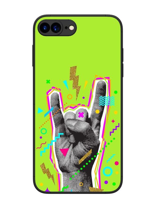 Neon Rock Glossy Soft Edge Case for Apple Iphone 7 Plus Chachhi