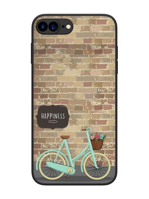 Pedaling Towards Happiness Glossy Soft Edge Case for Apple Iphone 7 Plus Chachhi