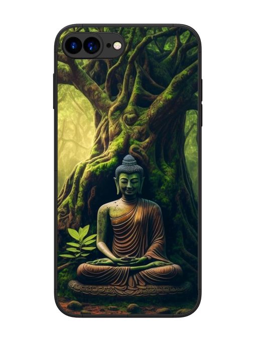 Green Buddha Art Glossy Soft Edge Case for Apple Iphone 7 Plus Chachhi