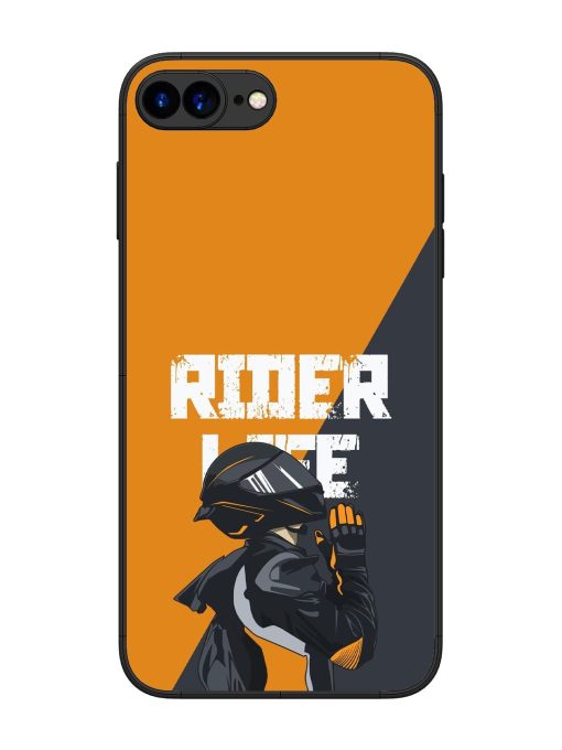 Ride Never Ends Glossy Soft Edge Case for Apple Iphone 7 Plus Chachhi