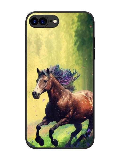 Enchanted Gallop Glossy Soft Edge Case for Apple Iphone 7 Plus Chachhi