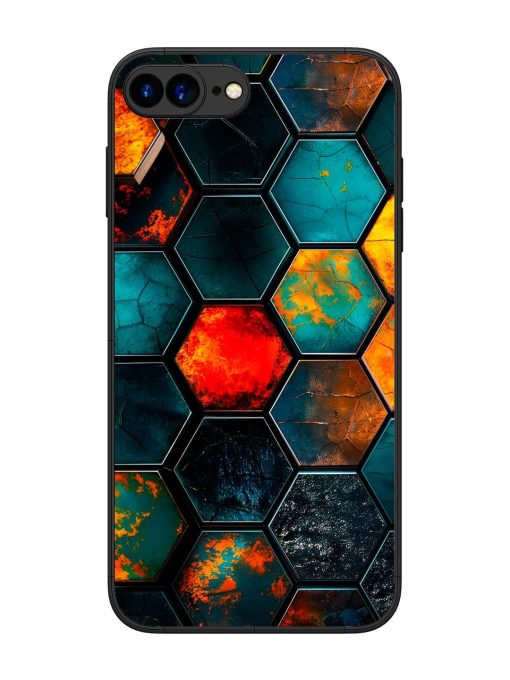 Hexagon Hive Glossy Soft Edge Case for Apple Iphone 7 Plus Chachhi