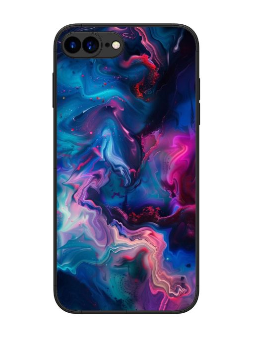 Cosmic Swirl Glossy Soft Edge Case for Apple Iphone 7 Plus Chachhi