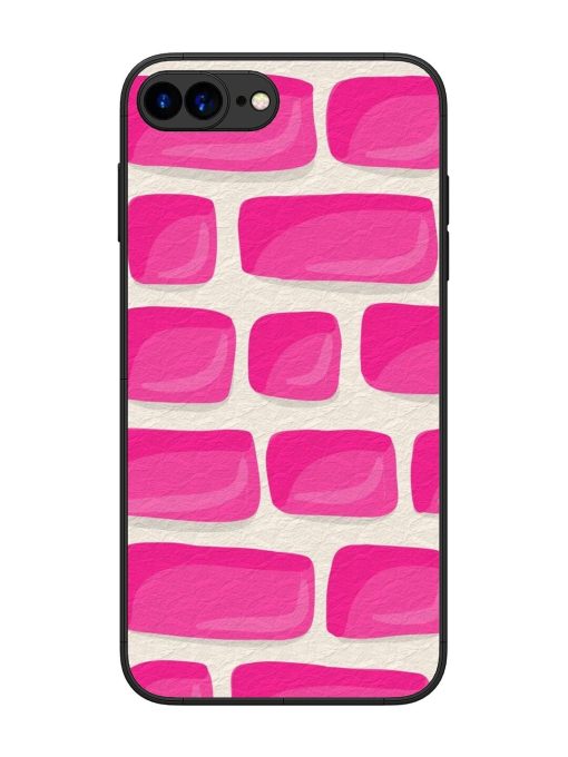 Pink Brick Wall Glossy Soft Edge Case for Apple Iphone 7 Plus Chachhi