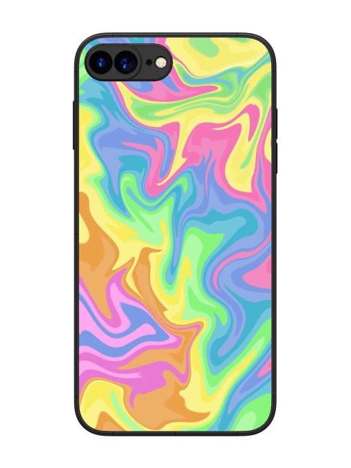 Whimsical Swirl Glossy Soft Edge Case for Apple Iphone 7 Plus Chachhi