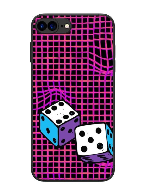 Glitched Dice Glossy Soft Edge Case for Apple Iphone 7 Plus Chachhi