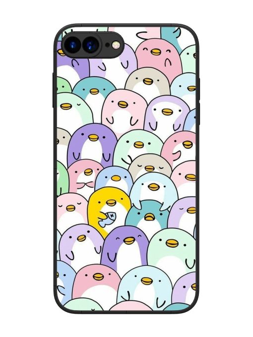 Penguin Party Glossy Soft Edge Case for Apple Iphone 7 Plus Chachhi