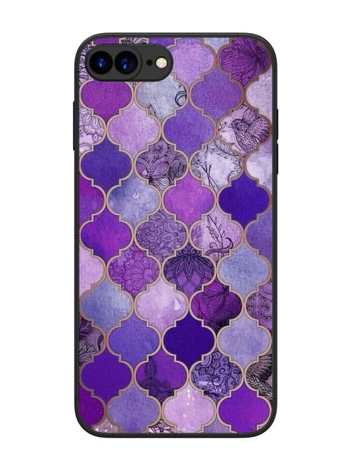 Purple Mosaic Magic Glossy Soft Edge Case for Apple Iphone 7 Plus Chachhi