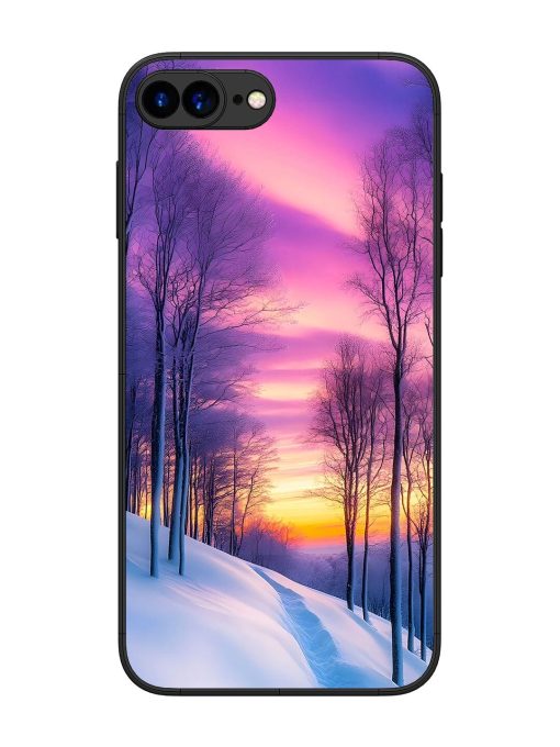 Winter'S Purple Haze Glossy Soft Edge Case for Apple Iphone 7 Plus Chachhi