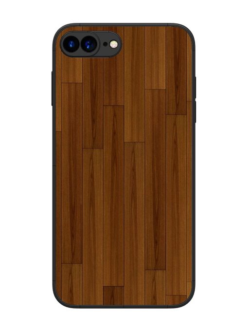 Warm Woodgrain Glossy Soft Edge Case for Apple Iphone 7 Plus Chachhi