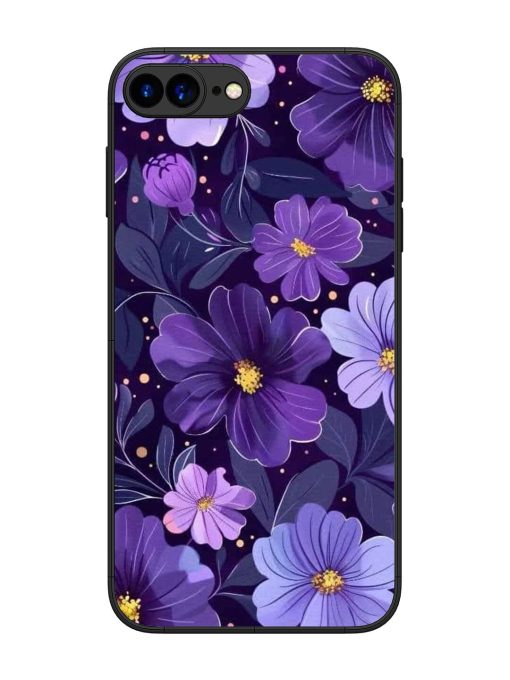 Purple Paradise Glossy Soft Edge Case for Apple Iphone 7 Plus Chachhi