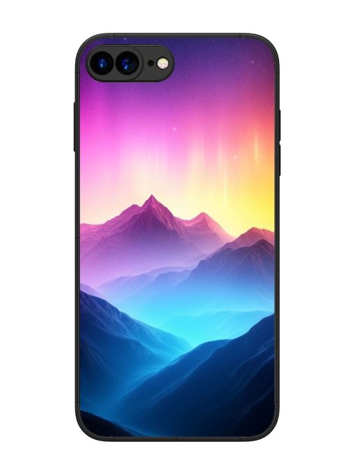 Cosmic Mountains Glossy Soft Edge Case for Apple Iphone 7 Plus Chachhi