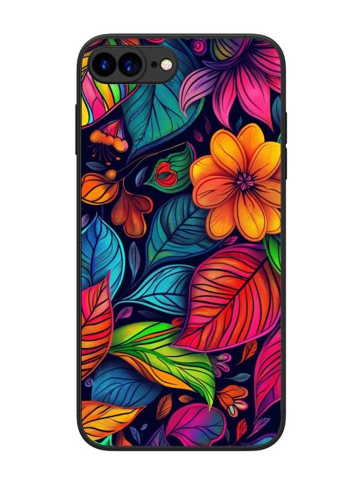 Rainbow Of Blooms Glossy Soft Edge Case for Apple Iphone 7 Plus Chachhi