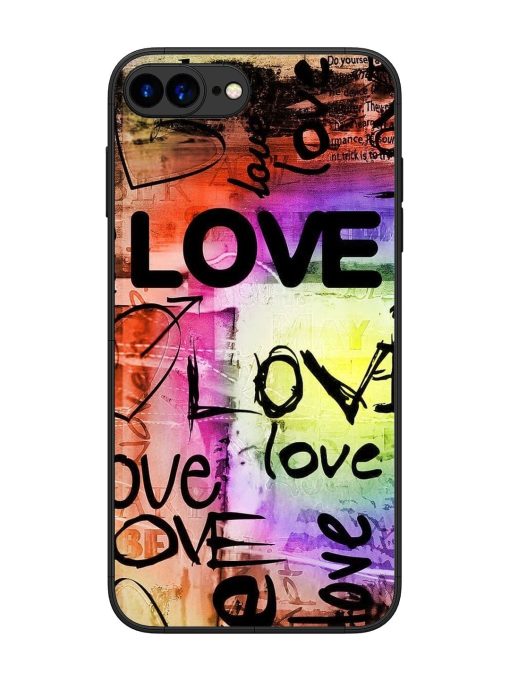 Love Graffiti Glossy Soft Edge Case for Apple Iphone 7 Plus Chachhi