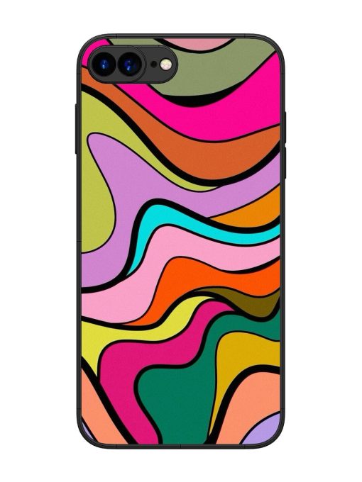 Wavy Wonder Glossy Soft Edge Case for Apple Iphone 7 Plus Chachhi