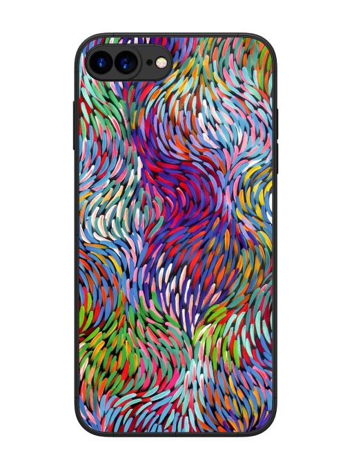 Vibrant Waves Glossy Soft Edge Case for Apple Iphone 7 Plus Chachhi