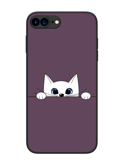 Peek-A-Boo Kitty Glossy Soft Edge Case for Apple Iphone 7 Plus Chachhi