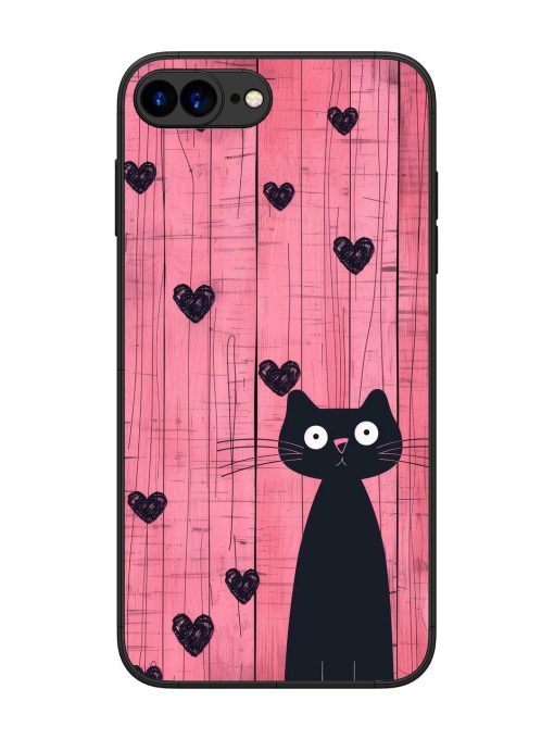 Feline Valentine'S Day Glossy Soft Edge Case for Apple Iphone 7 Plus Chachhi