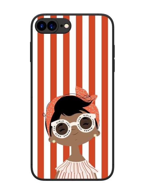 Girls Just Wanna Have Fun Glossy Soft Edge Case for Apple Iphone 7 Plus Chachhi