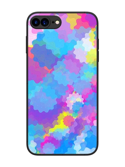 Psychedelic Cloud Burst Glossy Soft Edge Case for Apple Iphone 7 Plus Chachhi