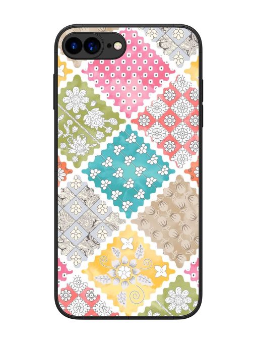 Patchwork Dreamscape Glossy Soft Edge Case for Apple Iphone 7 Plus Chachhi