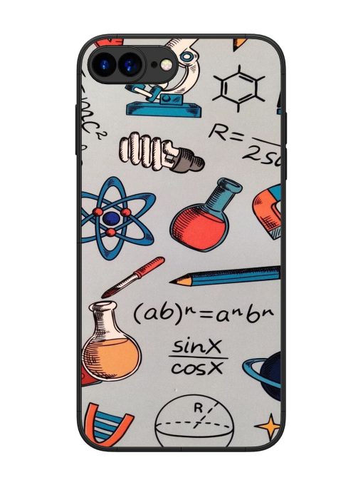 Science Doodle Delight Glossy Soft Edge Case for Apple Iphone 7 Plus Chachhi