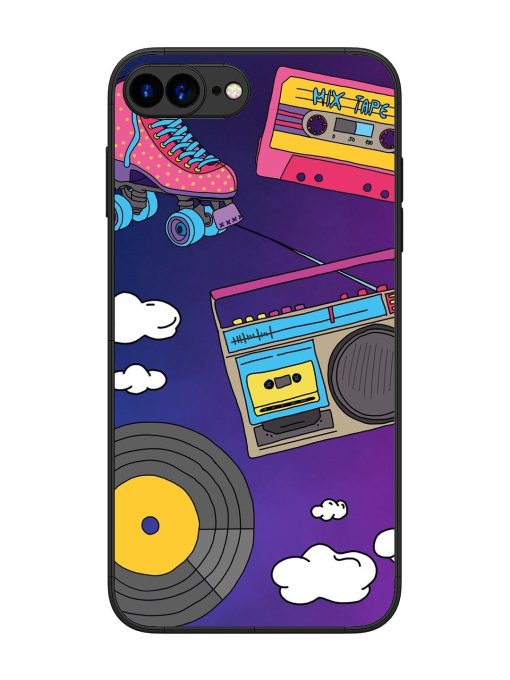 Retro Vibes Glossy Soft Edge Case for Apple Iphone 7 Plus Chachhi