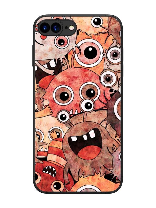 Monster Mash Glossy Soft Edge Case for Apple Iphone 7 Plus Chachhi