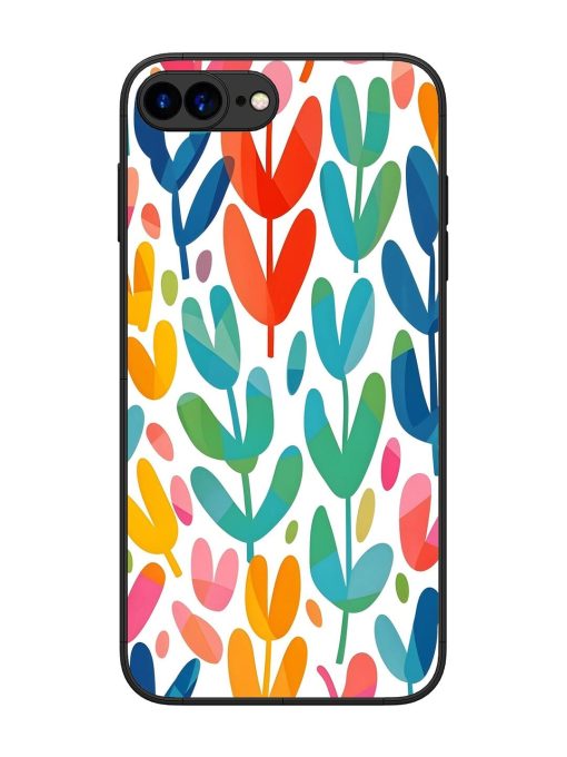 Rainbow Of Blooms Glossy Soft Edge Case for Apple Iphone 7 Plus Chachhi