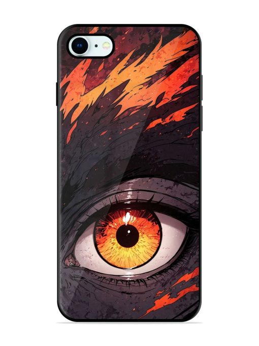 Inferno Gaze Glossy Soft Edge Case for Apple Iphone 8 Chachhi