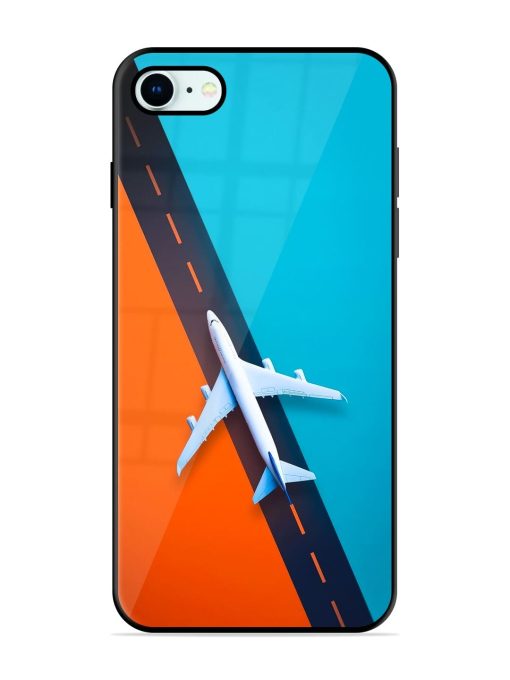 Skyward Bound Glossy Soft Edge Case for Apple Iphone 8 Chachhi